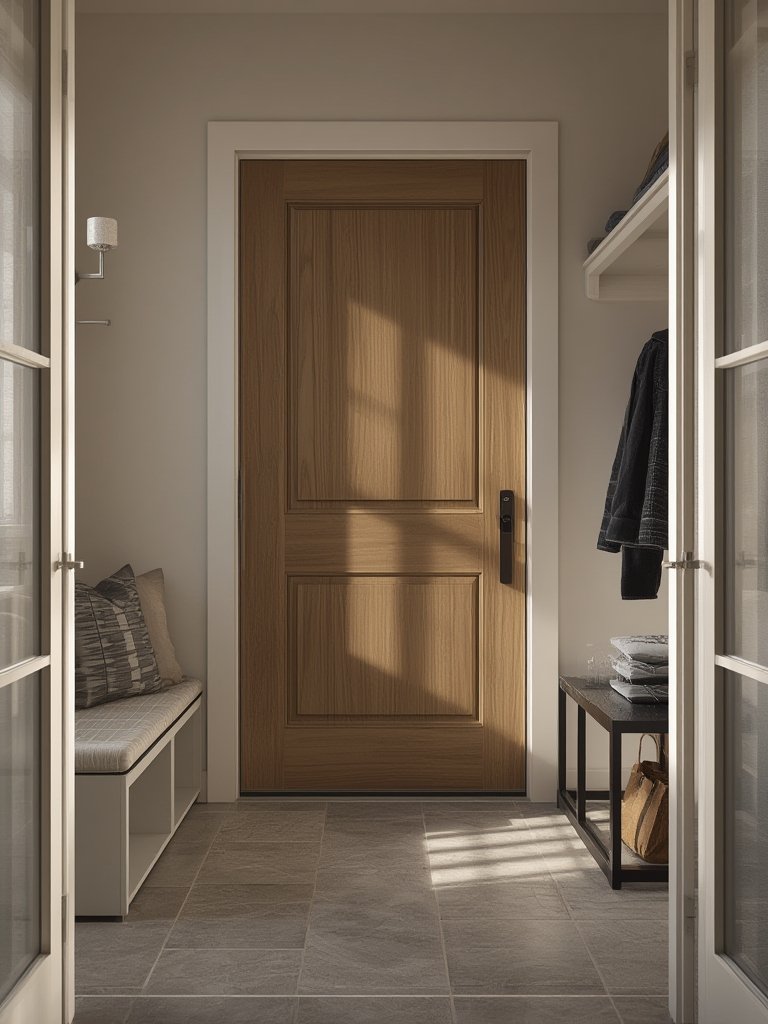 aged bronze lock finish on keypad door lock for smart homes