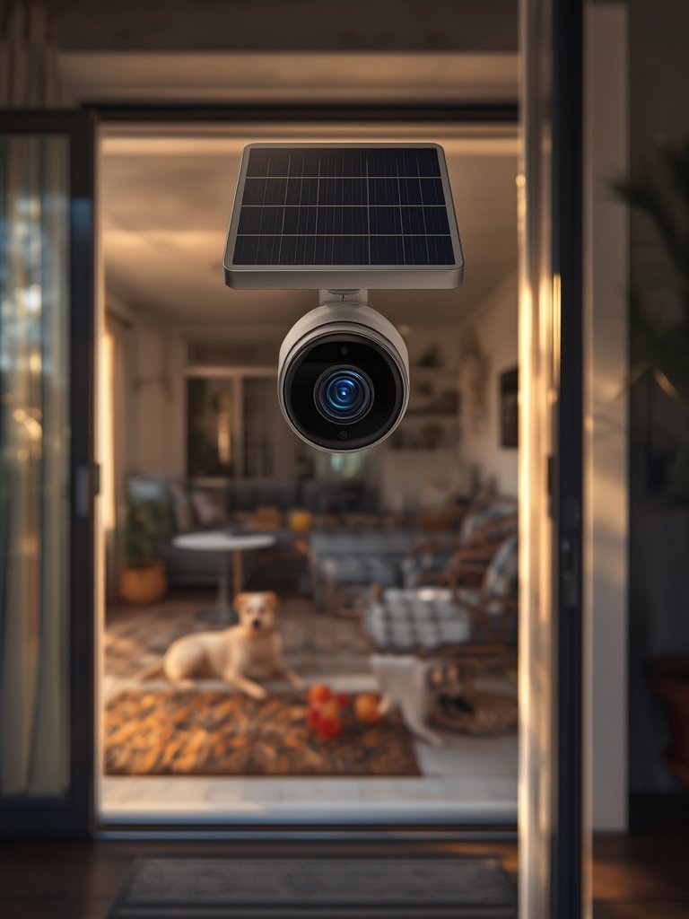 outdoor security camera solar powered - Illustration 3