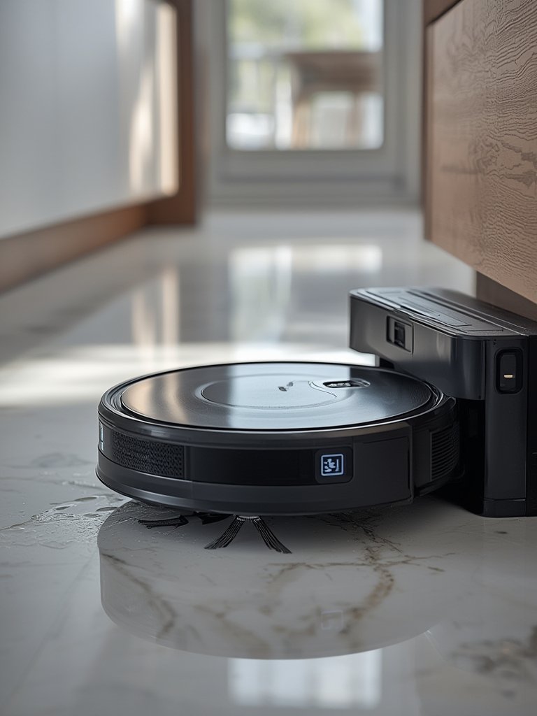 robot vacuum mop combo self emptying - Illustration 2