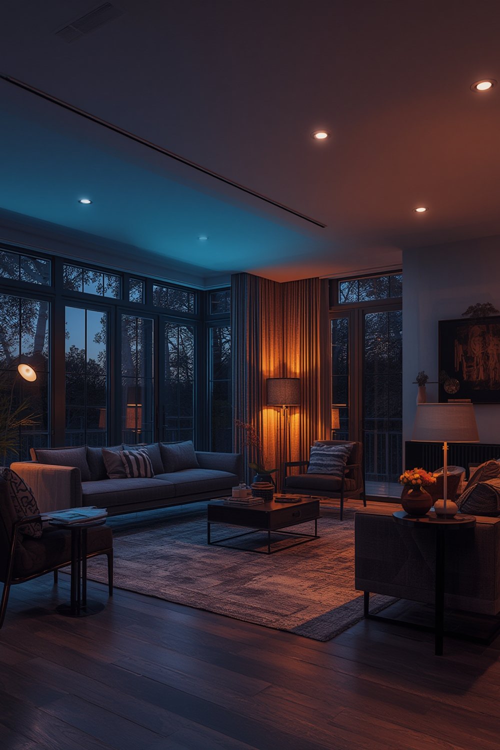 smart LED color bulb in a smart home environment