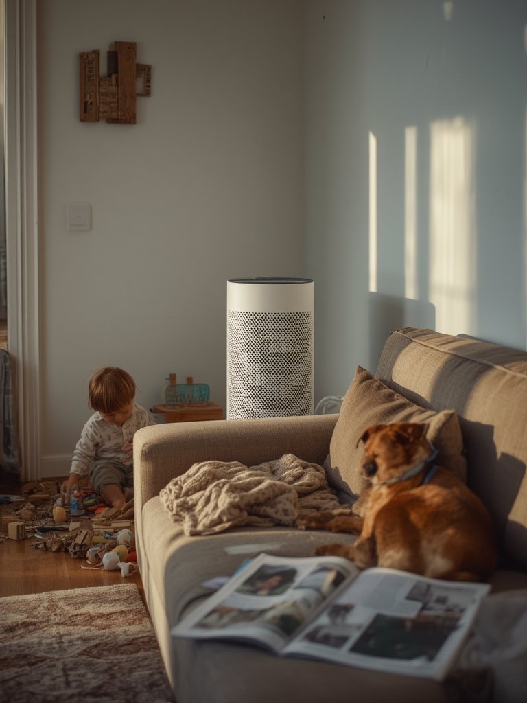 smart air purifier app control - Illustration 3