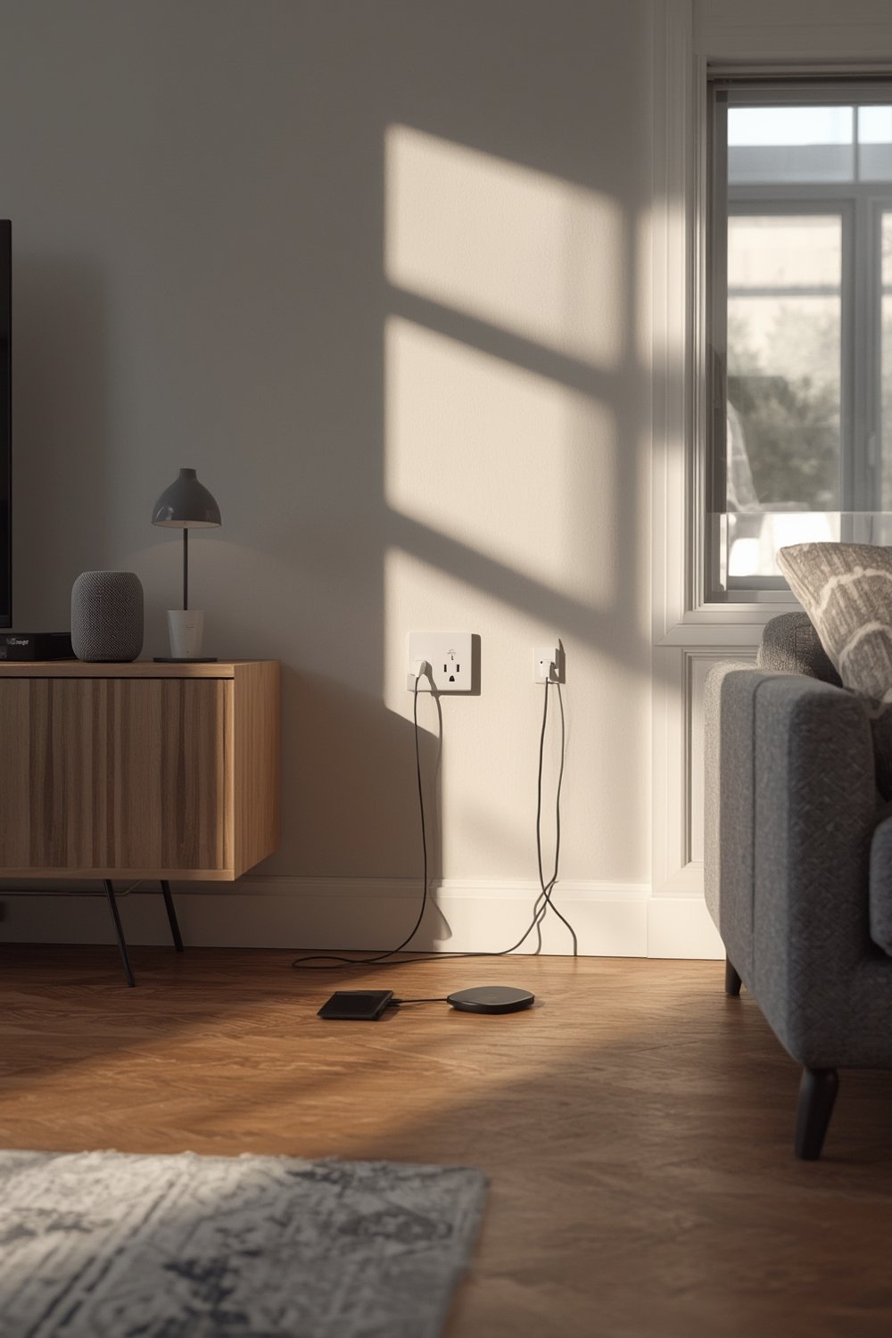 smart power strip setup for home office with usb smart outlet and WiFi control